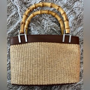 Sunny Hawaii mini woven hand bag